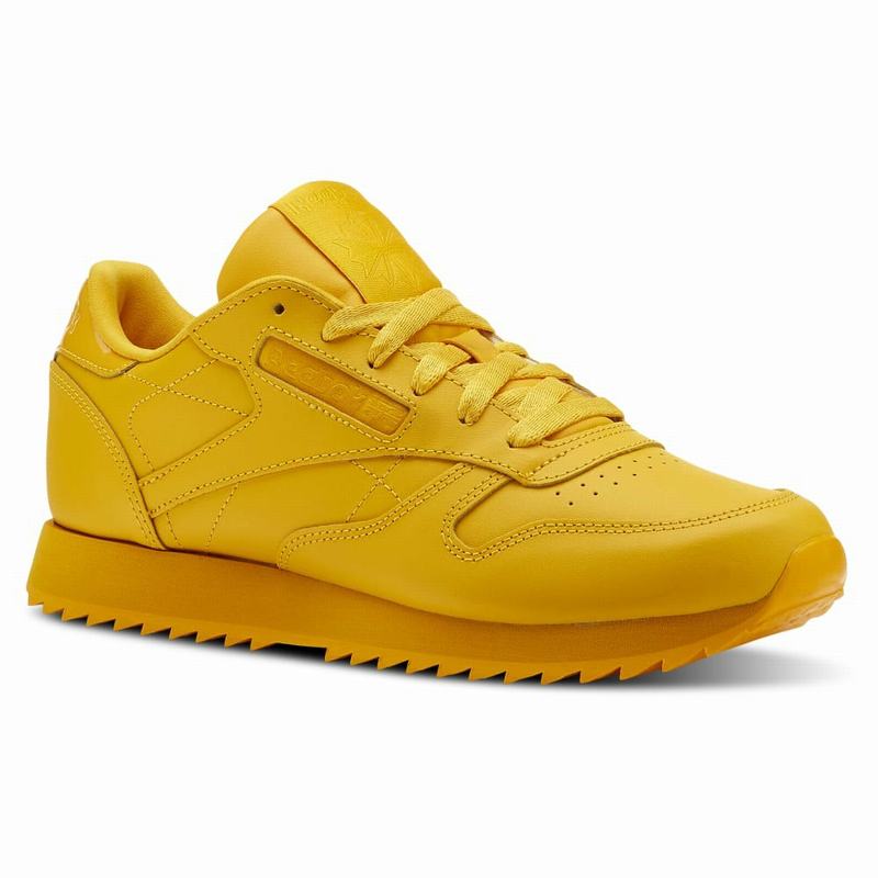 Reebok Classic Leather Ripple Tenisky Damske - Zlate FP9569DX